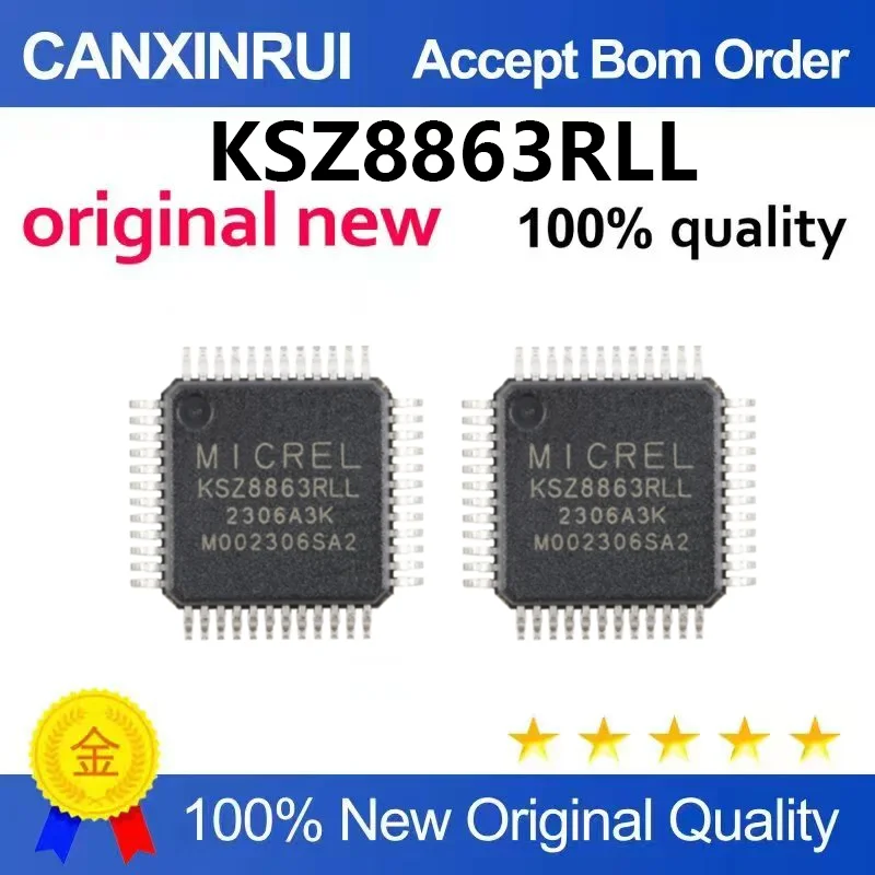 （5pcs-100pcs）Brand new original KSZ8863RLI KSZ8863RLL LQFP48 Ethernet controller