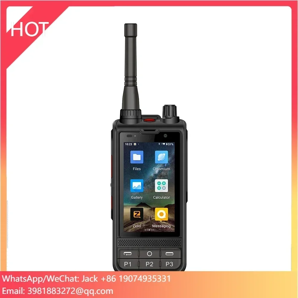 Global Version W6 Plus POC 4G Radio With DMR / Analog UHF Unlocked Android Radio REAL PTT ZELLO Radio