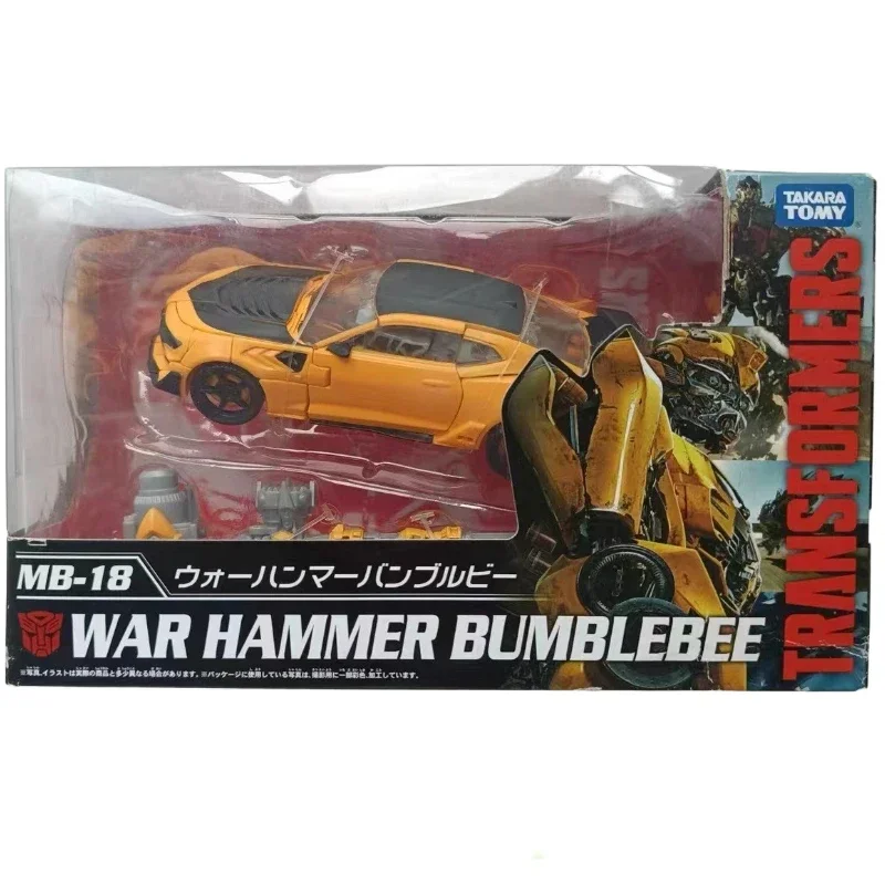 In stock Transformers MB Movie Regular Edition MB-18 Bumblebee Figure Model Alloy Anime Action Deformation Robot Car Kid Gift