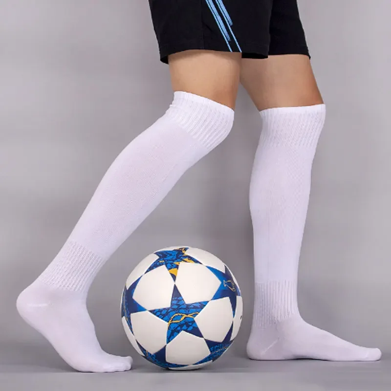 Football Soccer Socks Breathable Outdoor Sports Rugby Stockings Over Knee High Volleyball Baseball Hockey Kids Adults Long Socks