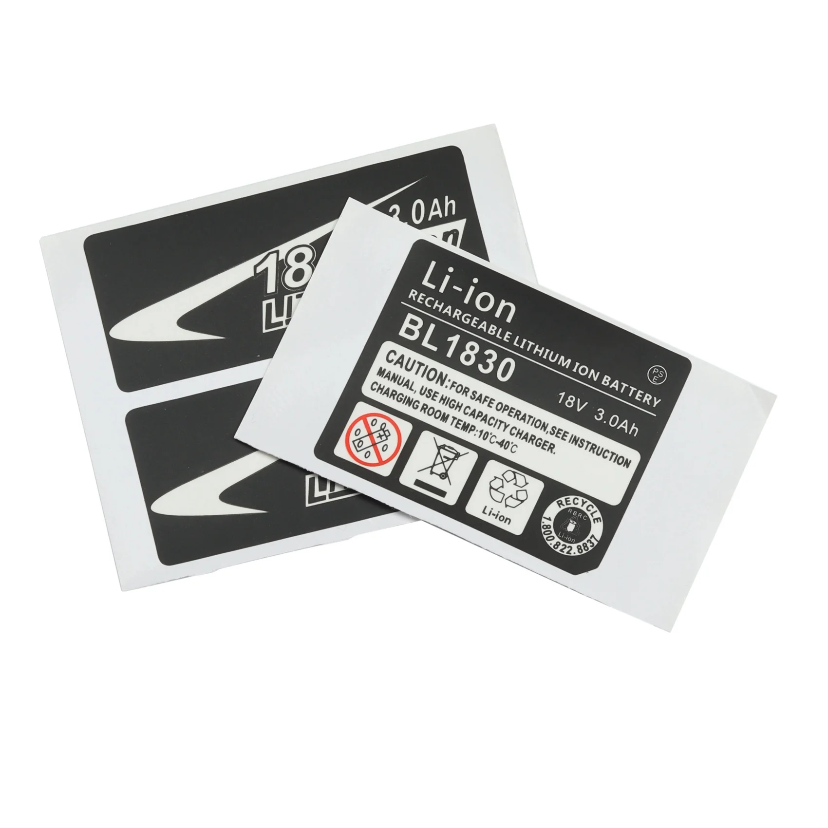 Trending Now 10 Sets of BL1830 Label Lithium Ion Battery 18V 3.0Ah Sticker Label Suitable for Makita 18V Battery Logo