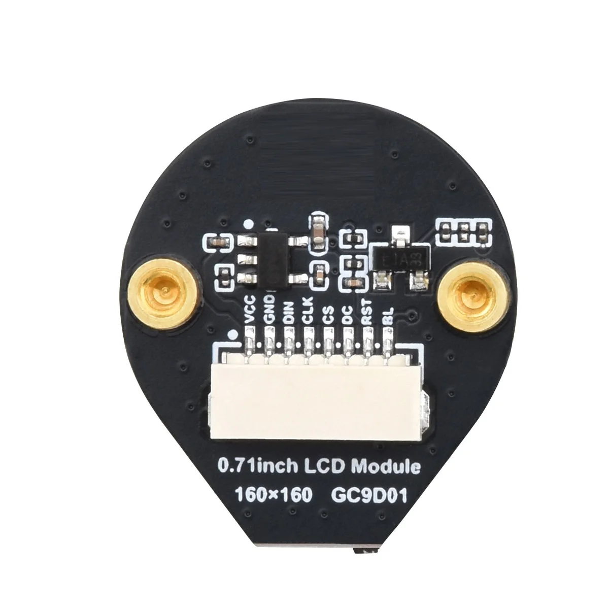 Interface SPI de display LCD colorido IPS redondo de 0,71 polegadas