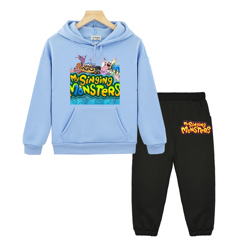 

My Singing Monsters Hoodies Set Anime hoodie Sweatshirt boys girl kids boutique clothes Kawaii Fleece Pullover Children clothing