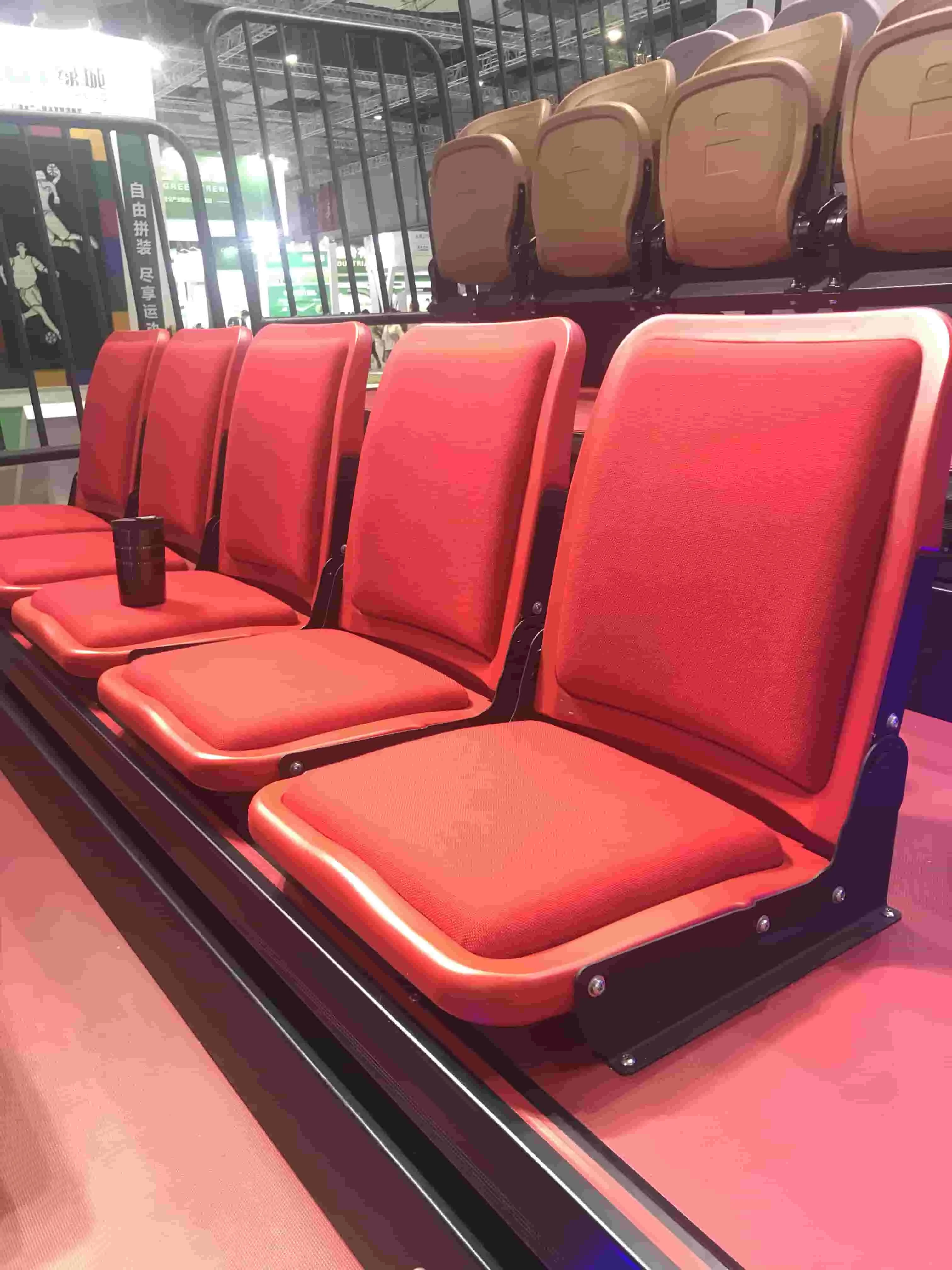 Retractable Stadium Seating Telescopic Bleachers Outdoor Indoor Sports Event Plastic Folding Chairs