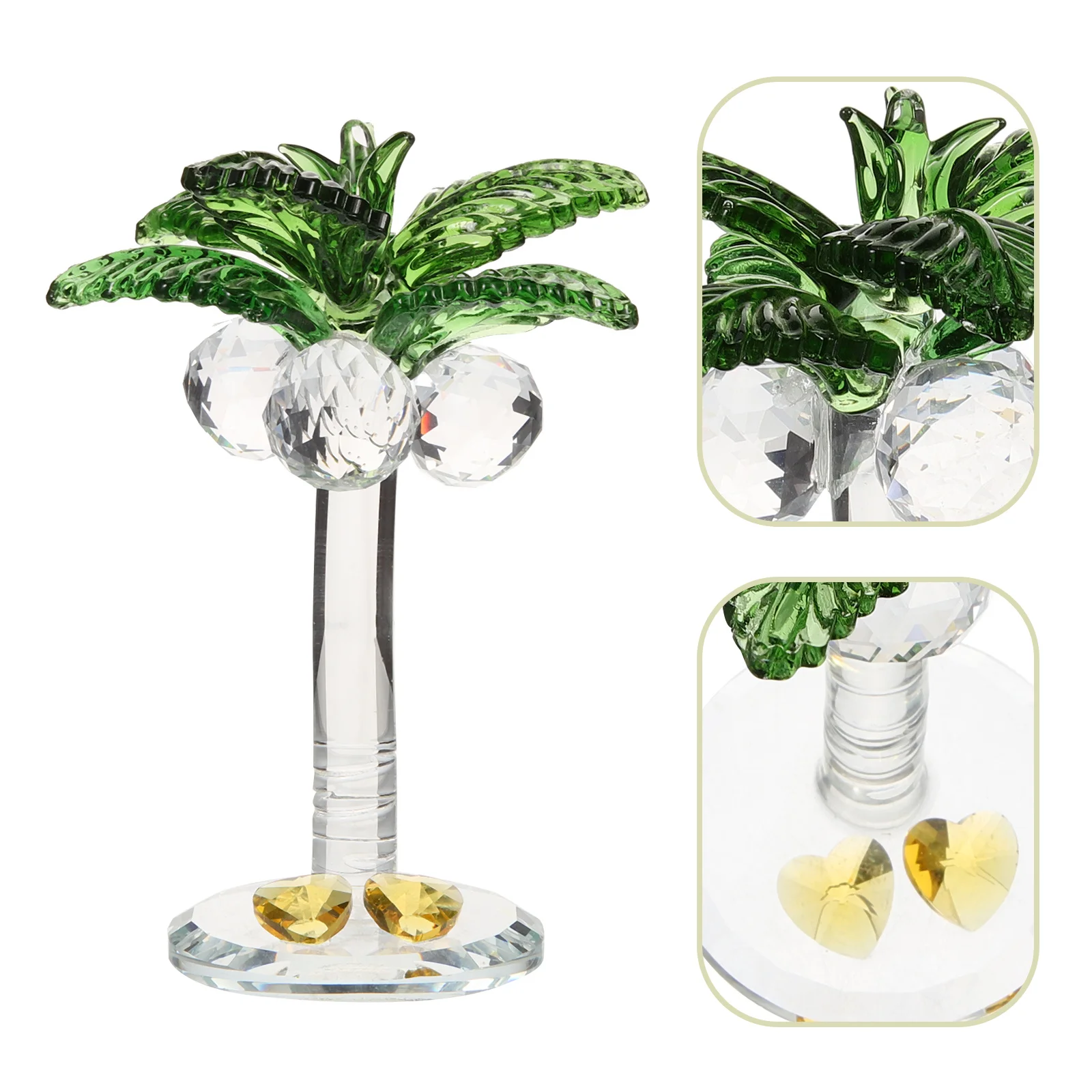 

Artificial Coconuts Tree Crystal Tree Decoration Exquisite Outlook Design Table Centerpiece Xmas Party Decor Desktop Decor