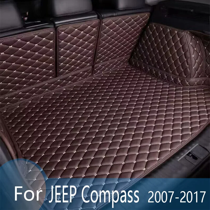 Car Trunk Mat For JEEP Compass 2007-2017 08 09 10 11 12 13 14 15 16 Custom Car Accessories Auto Interior Decoration