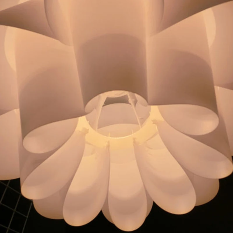 Nordic Creative White Lotus Flower Ceiling Pendant Light Shade Lampshade For Living Rooms Dining Room And Bedroom