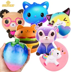 Jumbo Squishy Fidget Squishies Cartoon Figure Slow Rising Squeeze Toy Cute Animals Rabbit Stress Ball Antistress Toy for Kids