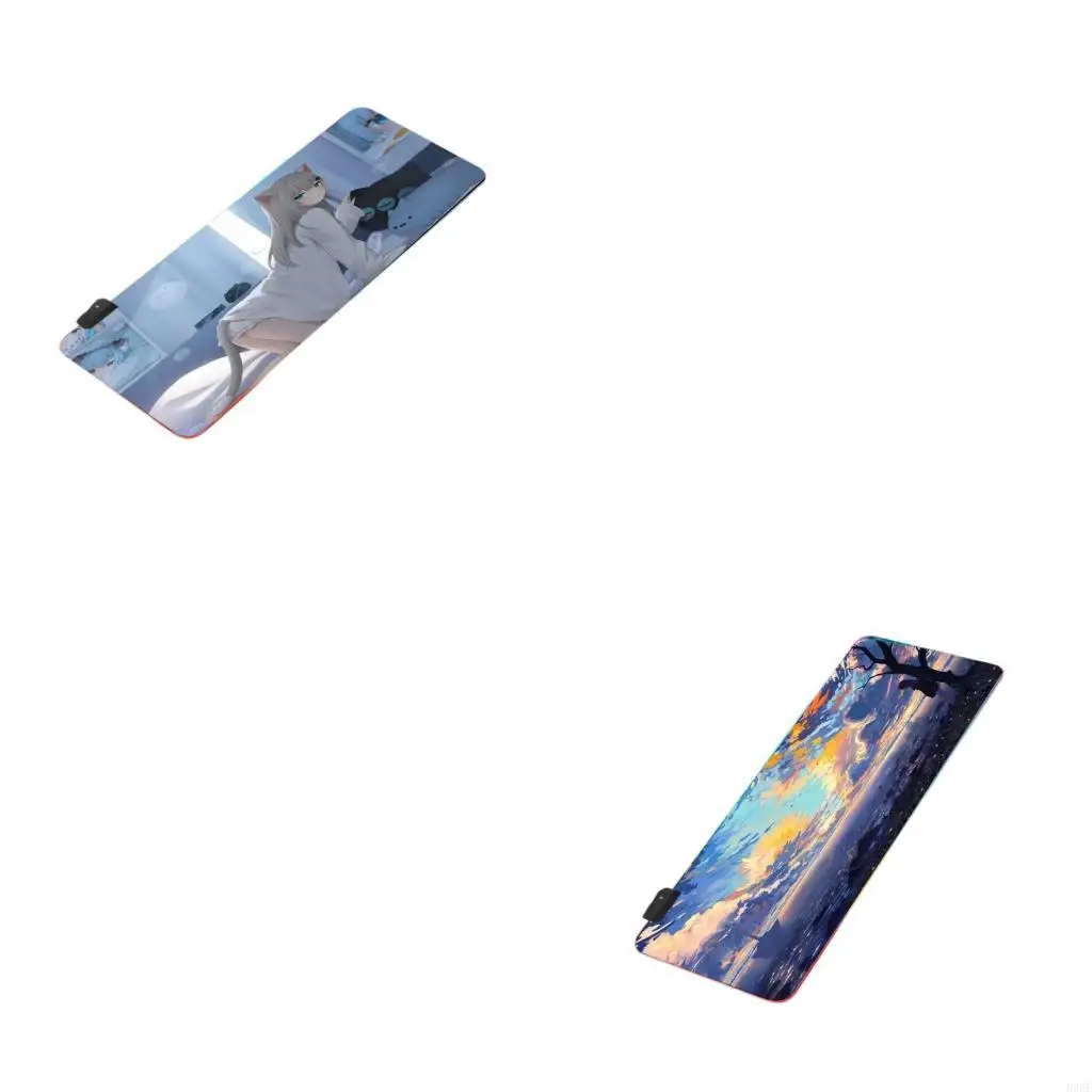 

896F Desk Pad Gaming расширенная мышиная накладка со светодиодной офисной клавиатурой ноутбук для женщин большая мышиная со