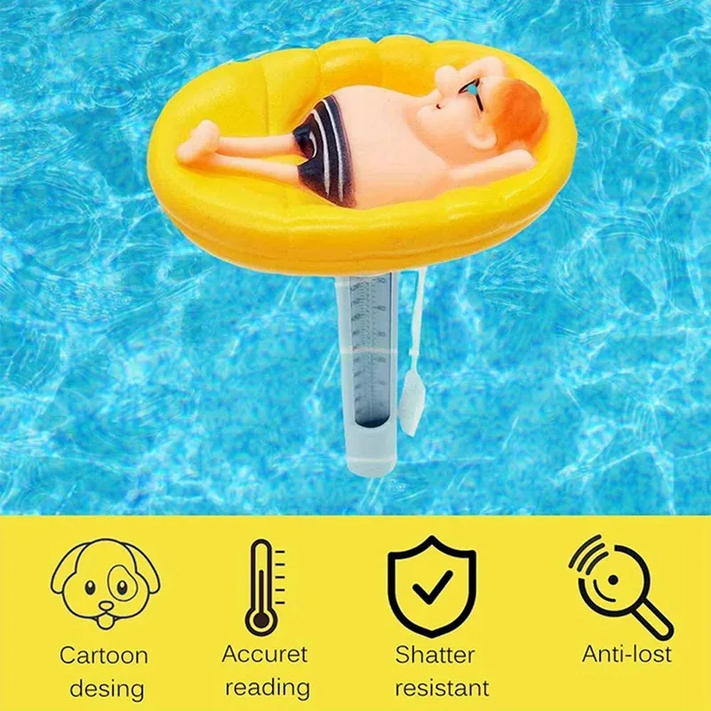 Funny Floating Pool Thermometer Water Temperature Gauge For Swimming Pool Interesting Buoyant Thermometer