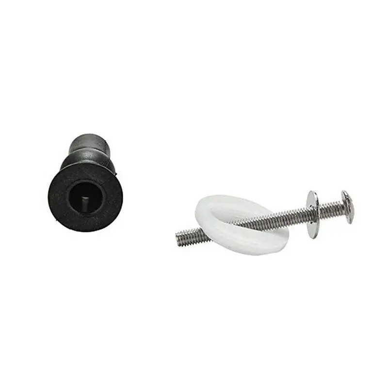 Toilet Seat Top Fix Screws Fixings 2 Pairs Universal Expanding Rubber Screw Top Nuts Blind Hole Hinges Fittings 4Pcs