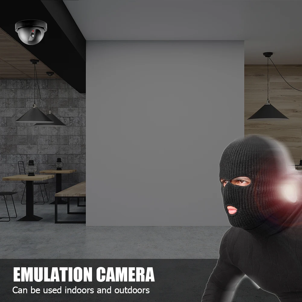 

Dummy Wireless Security Camera Theft Deterrent Fake Home Surveillance CCTV Dome Camera for Outdoor Indoor for Home Business