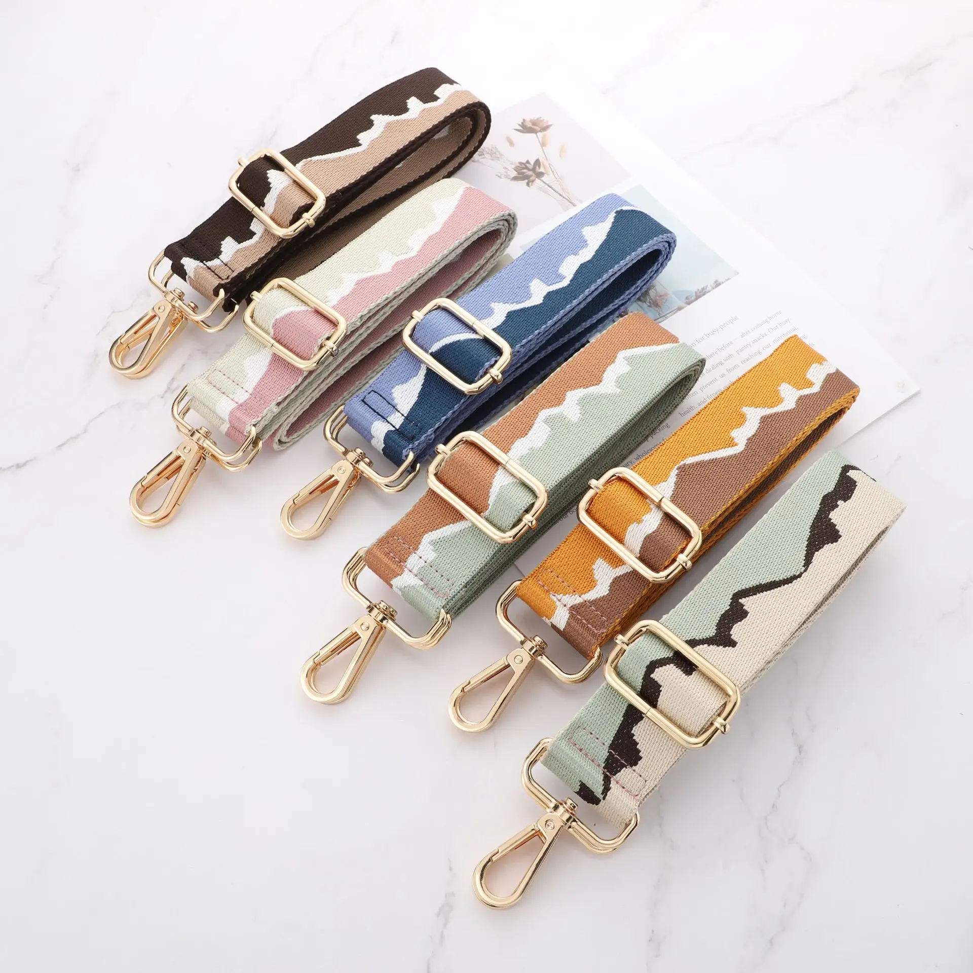 Colorful Textured Wallet Accessories Bag Chain Replacement Wallet Shoulder Strap Crossbody Strap