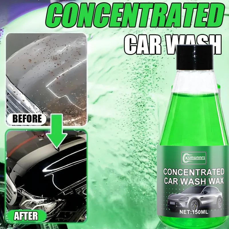 150ml Car Exterior Cleaner - Green High Foam Formula Compatible with All Vehicles Including Cars, Trucks, SUVs, Motorcycles, and