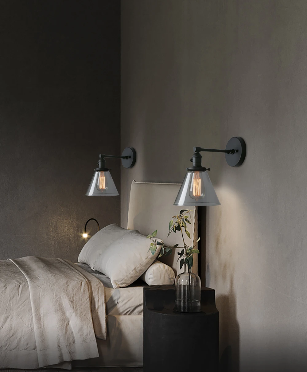 PhansthyIndustrial Wall Sconce 1-Light 7.3