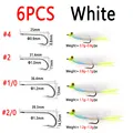 6pcs White