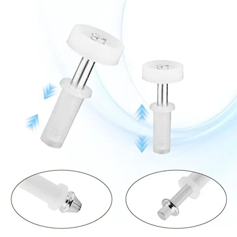 A75K Bi Fold Door Hardware Set, 2 Packs of Louver Door Hardware, Contains Top and Bottom Pivots, Brackets and Guide Wheel