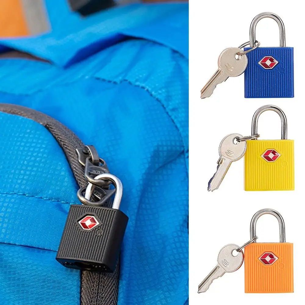 Przenośny zamek TSA na bagaż z 2 kluczami, zamek antykradzieżowy do bagażu, szafek, na podróże