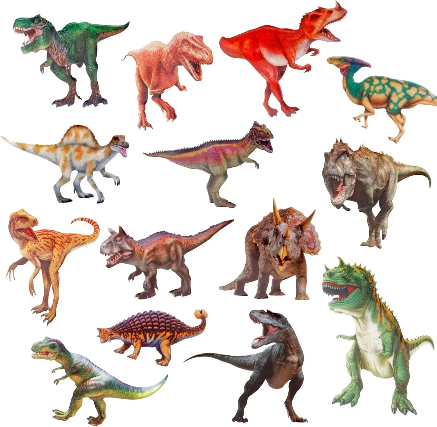 Dianosaur Stickers for Kids, 8 Different Sheets 3D Puffy Stickers Craft Scrapbooking for Children Dinosaur Lovers