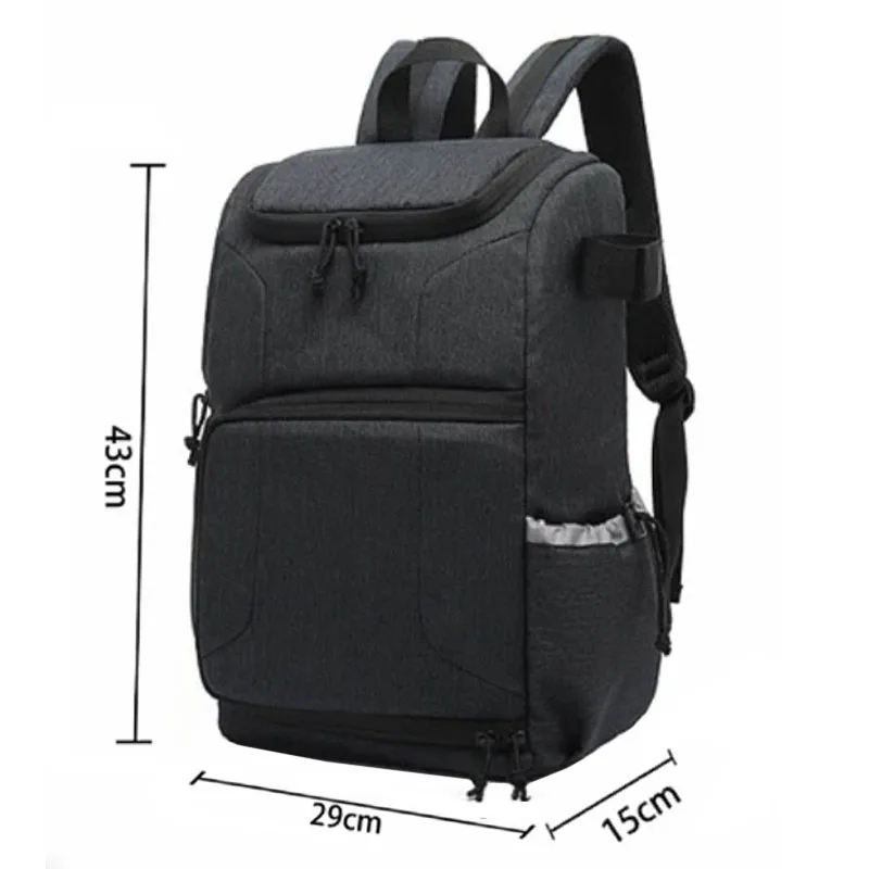 Wasserdichte Kameratasche Fotokameras Rucksack für Canon Nikon Sony Xiaomi Laptop DSLR Tragbare Reise Stativ Objektiv Tasche Videotasche – Detail 6