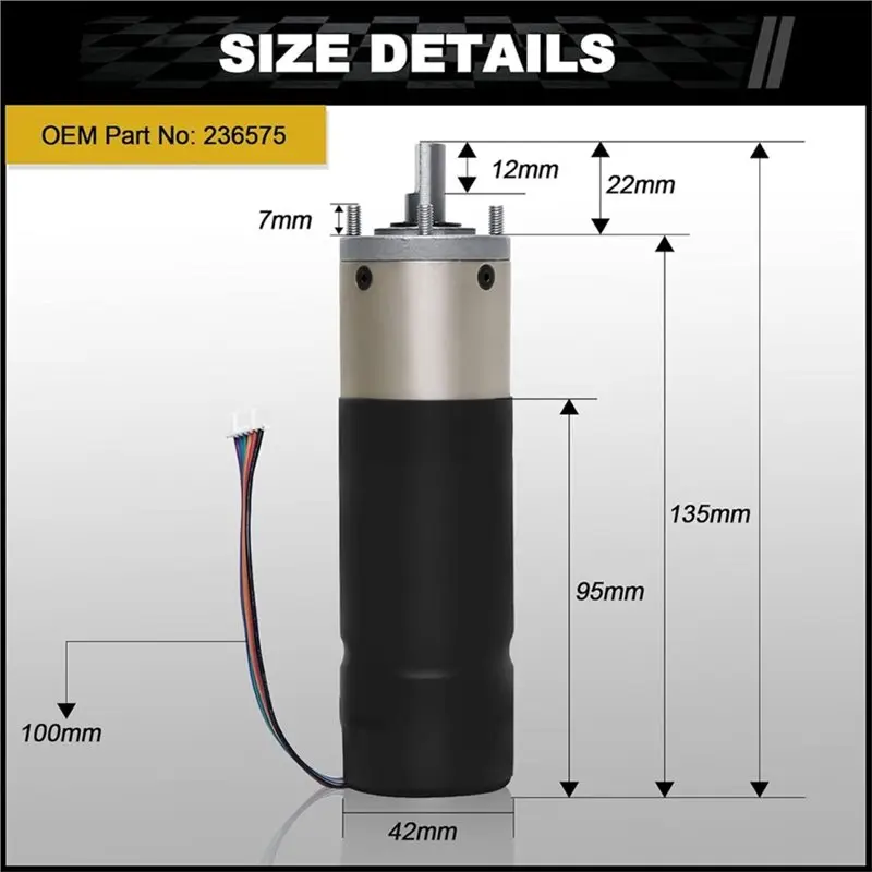 For Lippert Schwintek For RV In-Wall Slide-Out Motor 236575, IG-42 10Mm For Trailer And Camper Systems