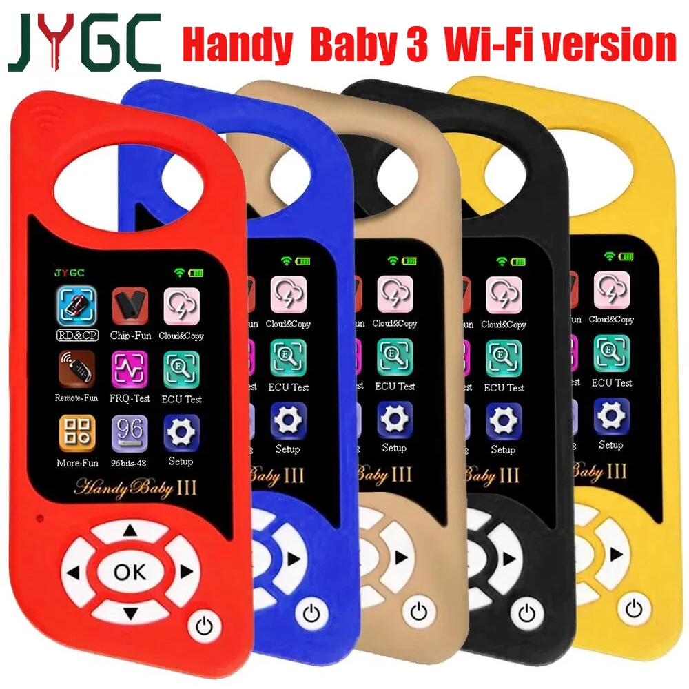 Newest JYGC Handy BabyIII Auto Key Programmer Handy Baby 3 Free 96bit 48 Funtion for VW Cars 46/47/48/King/Super Red Chip