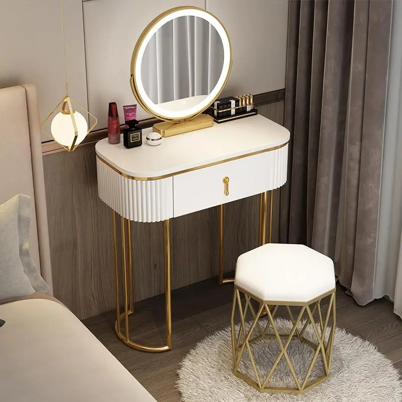Bedroom Luxury Furniture Bedside Table Dresser Dressing Rooms Modern Makeup Vanity Set Maquillaje Woman Items Organizer image 4