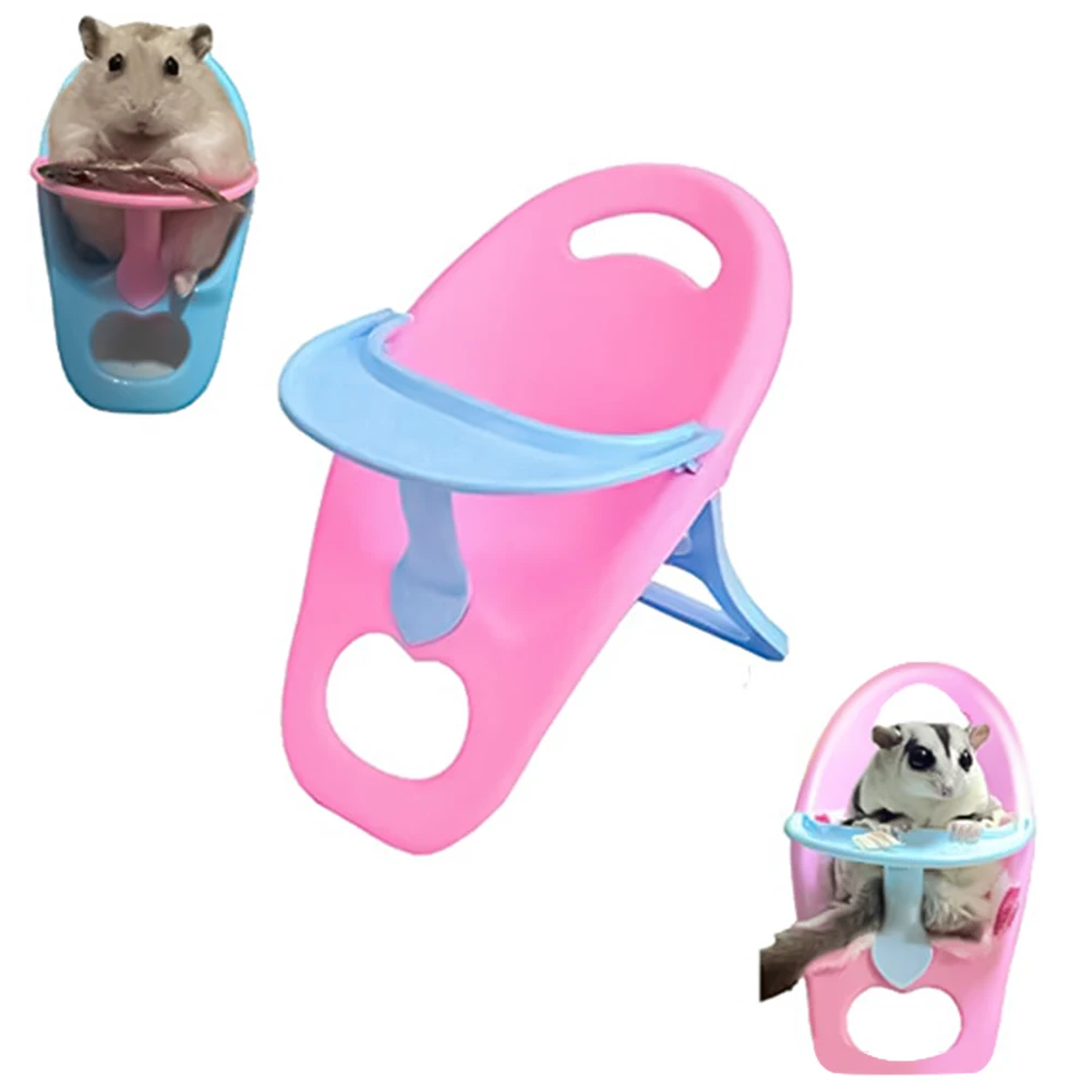 

Pet Mini Feeding Chair Dining Chair Pet Accessories Photo Props For Hamster Guinea Pig Hedgehogs Random Color