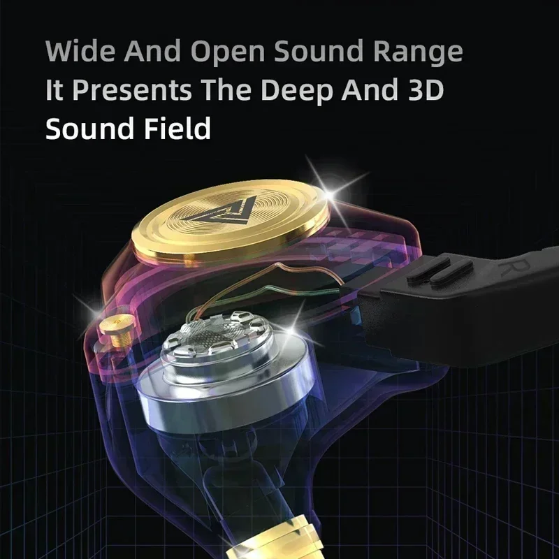 QKZ AK3 FiLe السلكية سماعة مع ميكروفون HiFi مراقبة الموسيقى باس سماعات إلغاء الضوضاء سماعة ل الرياضة سماعات الألعاب #5