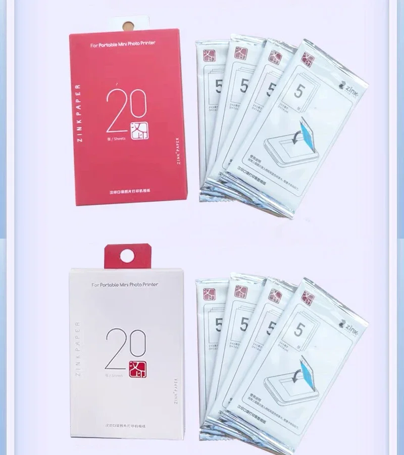HPRT MT53 oder HPRT Z1 Spezifisches Fotopapier, 5,1 x 7,6 cm, Original-Fotopapier mit klebriger Rückseite für M53/Z1-Drucker – Detail 13