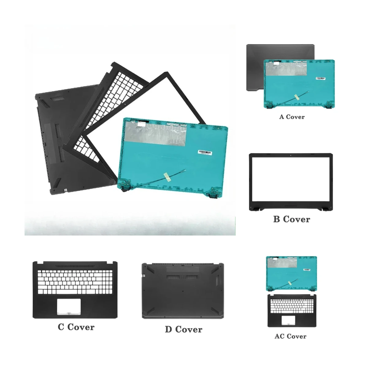 

New For YX570 X570 YX570Z YX570ZD YX570UD FX570UD Laptop LCD Back Cover Front Bezel Palm rest Bottom Case Replace Cover