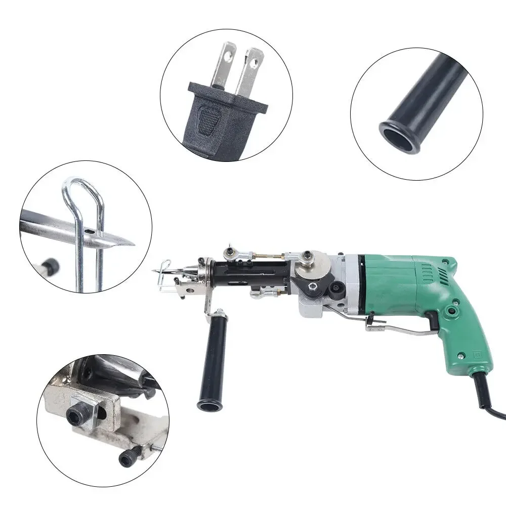 Gun Both Cut Pile And Loop Pile Electric Carpet Tufting Gun Hand Gun Carpet  Machines