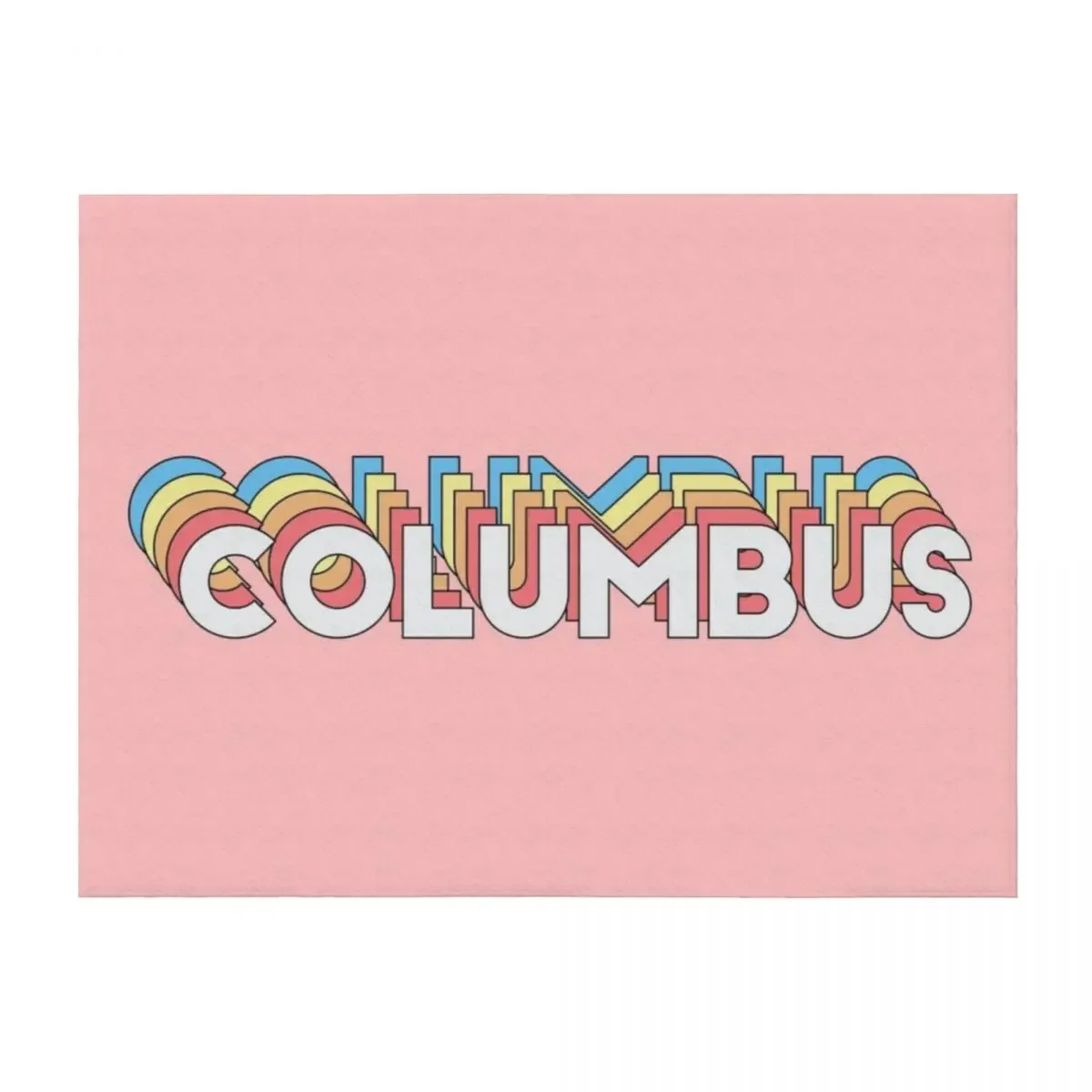 

Columbus, Ohio Throw Blanket Plaid on the sofa for babies Kid'S Sleeping Bag Blankets