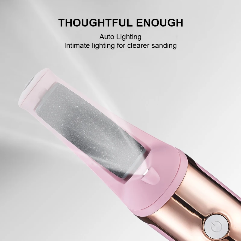 LCD 무선 필링 트리머 그라인딩 헤드, 전문 굳은살 제거제, 전기 발 파일 연마기, 3 개