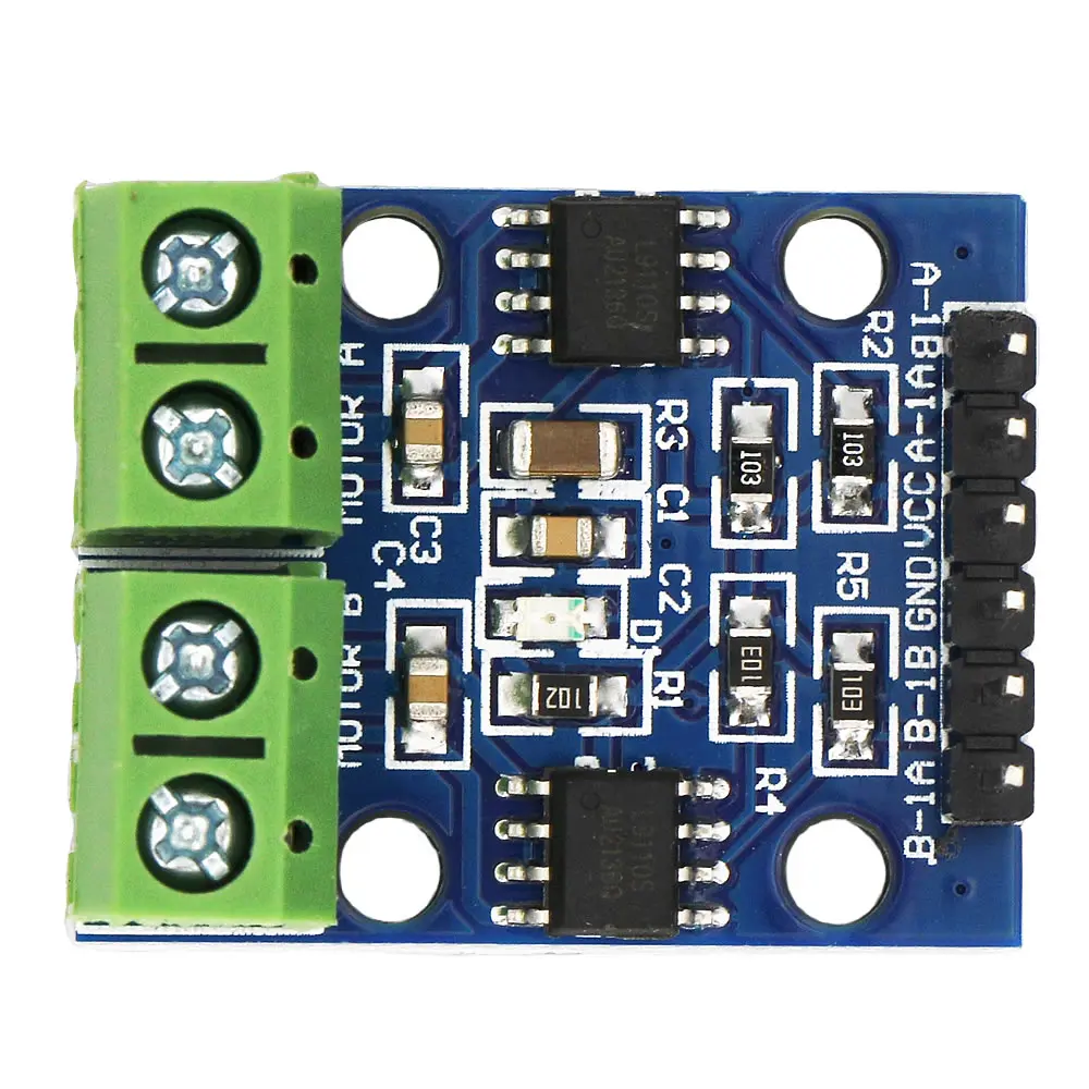 2PCS L9110S DC Stepper Motor Driver Board 2.5-12V 0.8A H-bridge Dual Phase Stepper Motor Module Driver Controller for Arduino