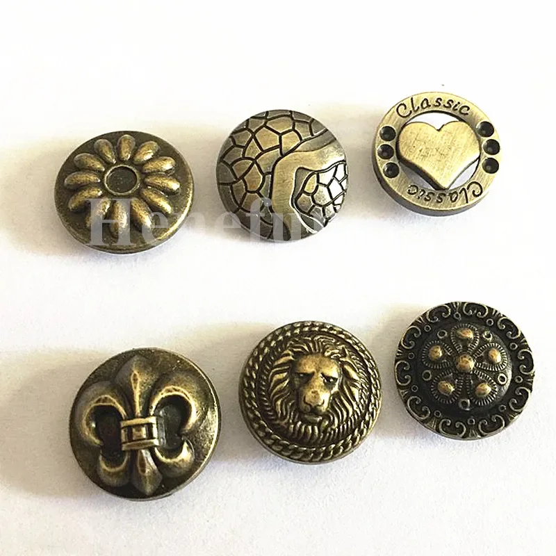 5 Sets/lot 17mm Good Quality 201 Buttons Metal Snap Fastener Press Stud Buttons Poppers Leather for Coats Craft Jeans Button