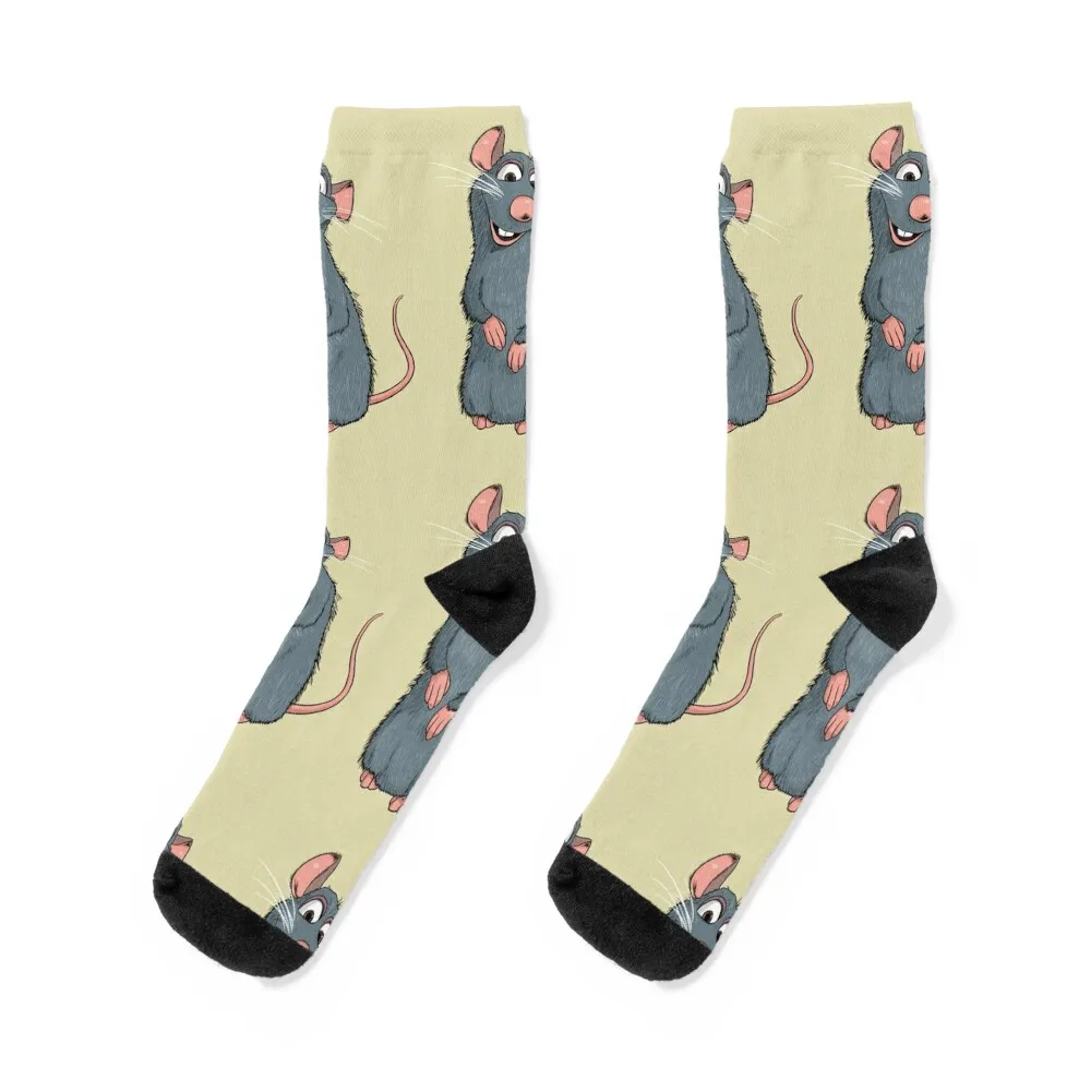 Remy from Ratatouille Socks kawaii colored winter gifts funny gift Socks Ladies Men's