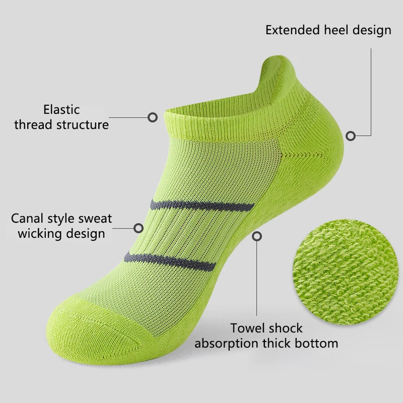 Men Women Running Socks Basketball Breathable Anti Slip Sport Cycling Walking Women Outdoor Sock Cotton Athletic No Sweat Sock