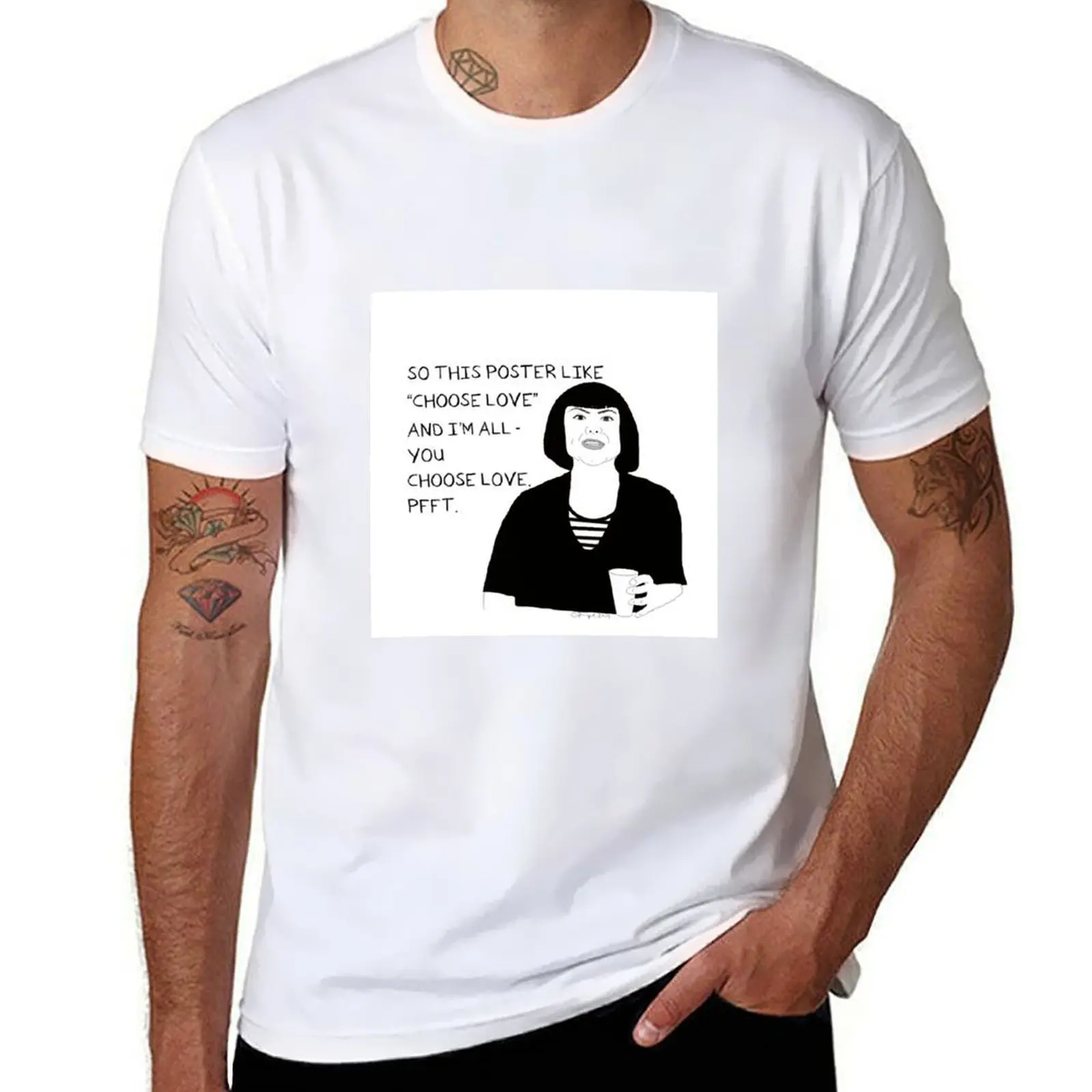 

Choose Love T-Shirt t shirt man plain t shirts cotton 100% T-Shirt