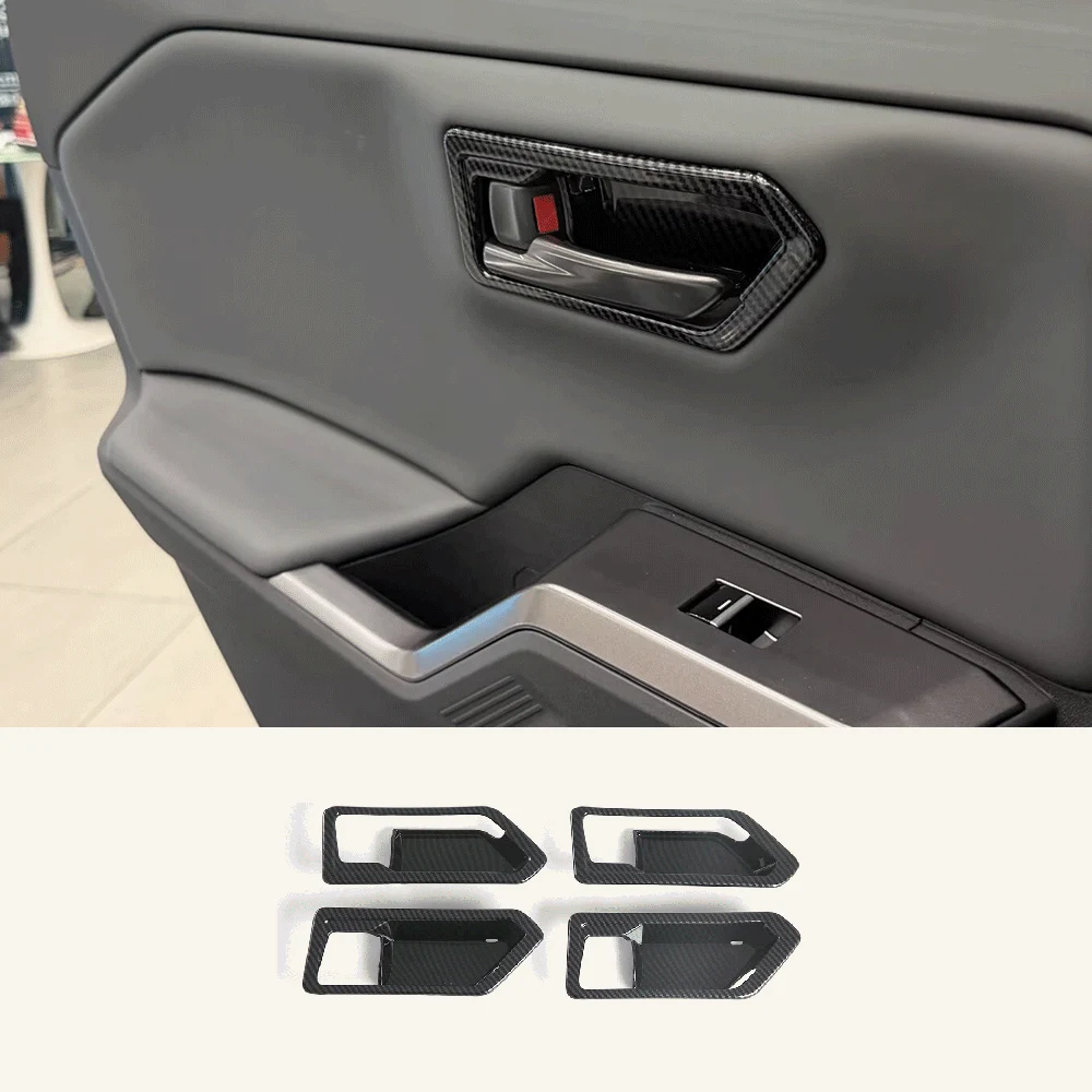 

Накладки на внутренние дверные ручки для Toyota RAV4 2026 года, эффект карбона