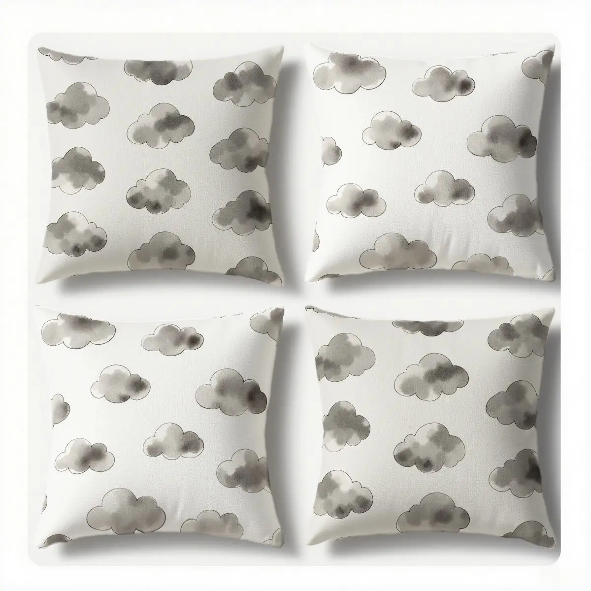 

4-Piece Cloud Pattern Pillow Covers, Modern Minimalist Style, Create Warm Atmosphere, Enhance Home Style, Suitable for Sofa/Livi
