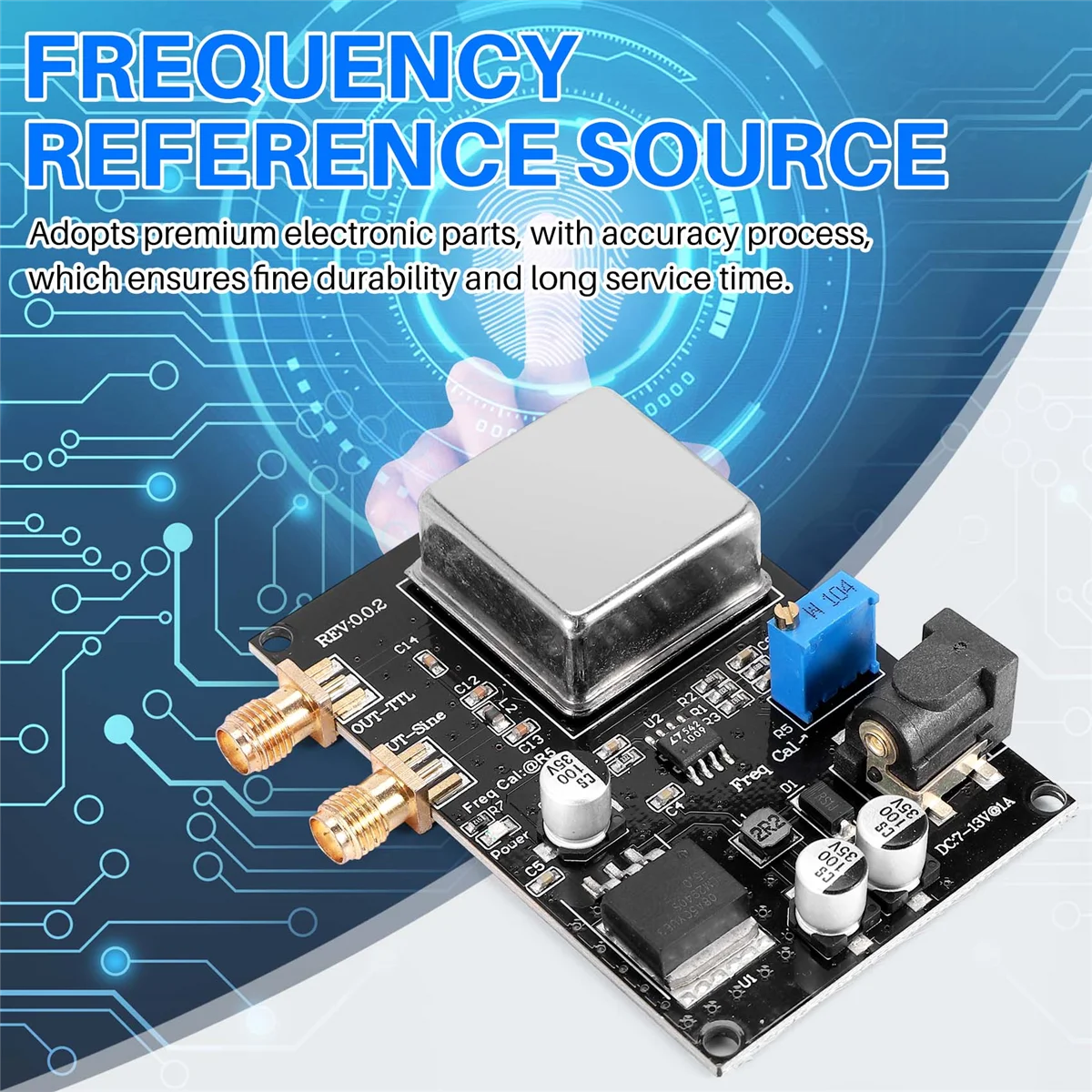 OCXO-10MHz Frequentie Referentiemodule Frequentie Referentiebron Lage Fase Ruis Voor Geluidsdecoder Frequentiemeter