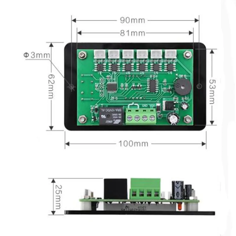 XH-W1341 Electric Meter Contactor CNC6Road Screw Contact High Temperature Protection Switch