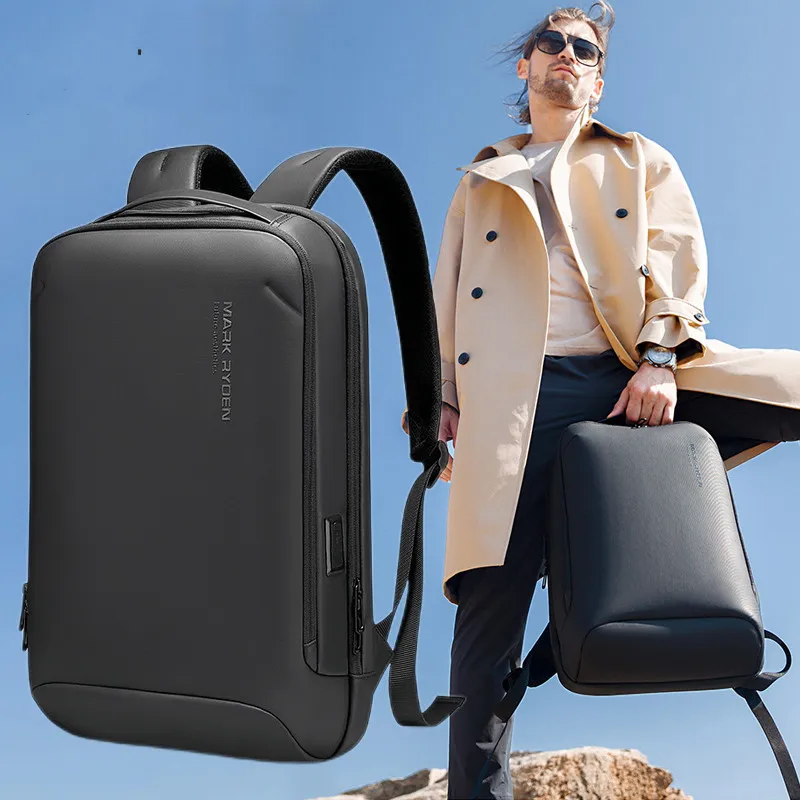 Mark Ryden 15.6 Inch Men's Multifunctional Leisure Large Capacity Business USB Charging Port Backpack Waterproof Computer Bag