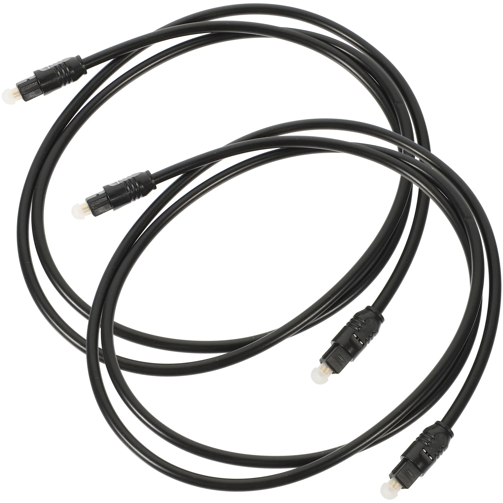 

2pcs Optical Audio Cable 4mm Fiber Digital Cord Square Interface Gold Plated PMMC Smooth Transmission Insulation Stable for