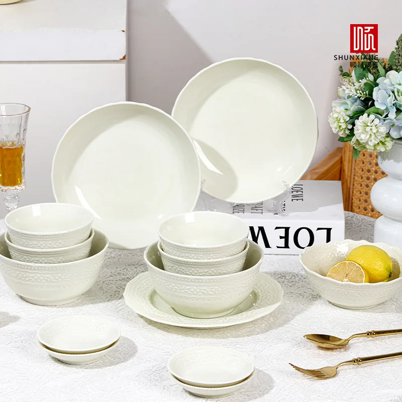 

Ceramic 8/18 Pieces Dinnerware Set Strengthen Porcelain Dinnerware Ceramic Combination High Quality Ceramic Tableware Set