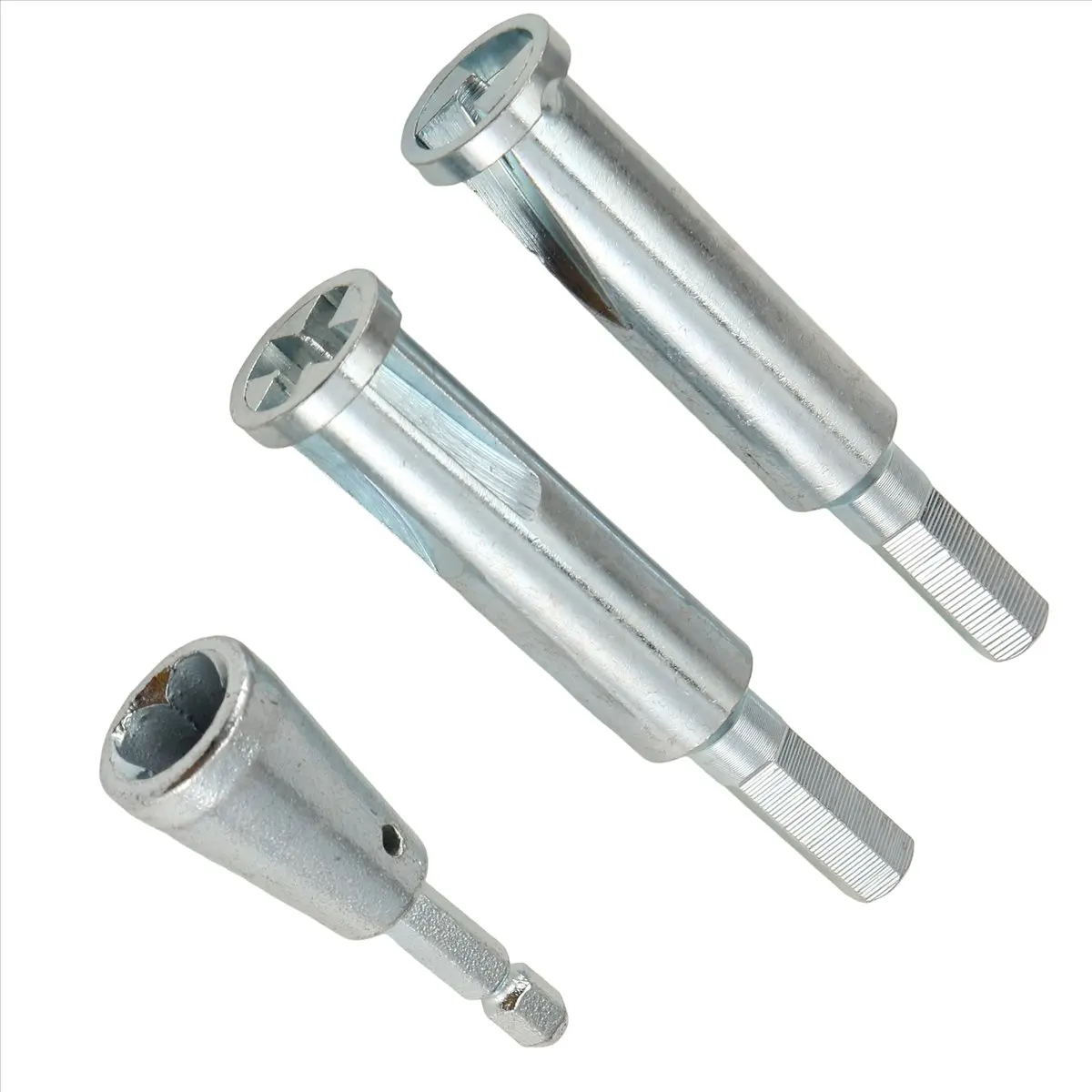 

A58Z 3Pcs Wire Twister Tool for Drill - 3 Way/ 5 Way Wire Stripper and Electrical Wire Twister Tool for Power Drill