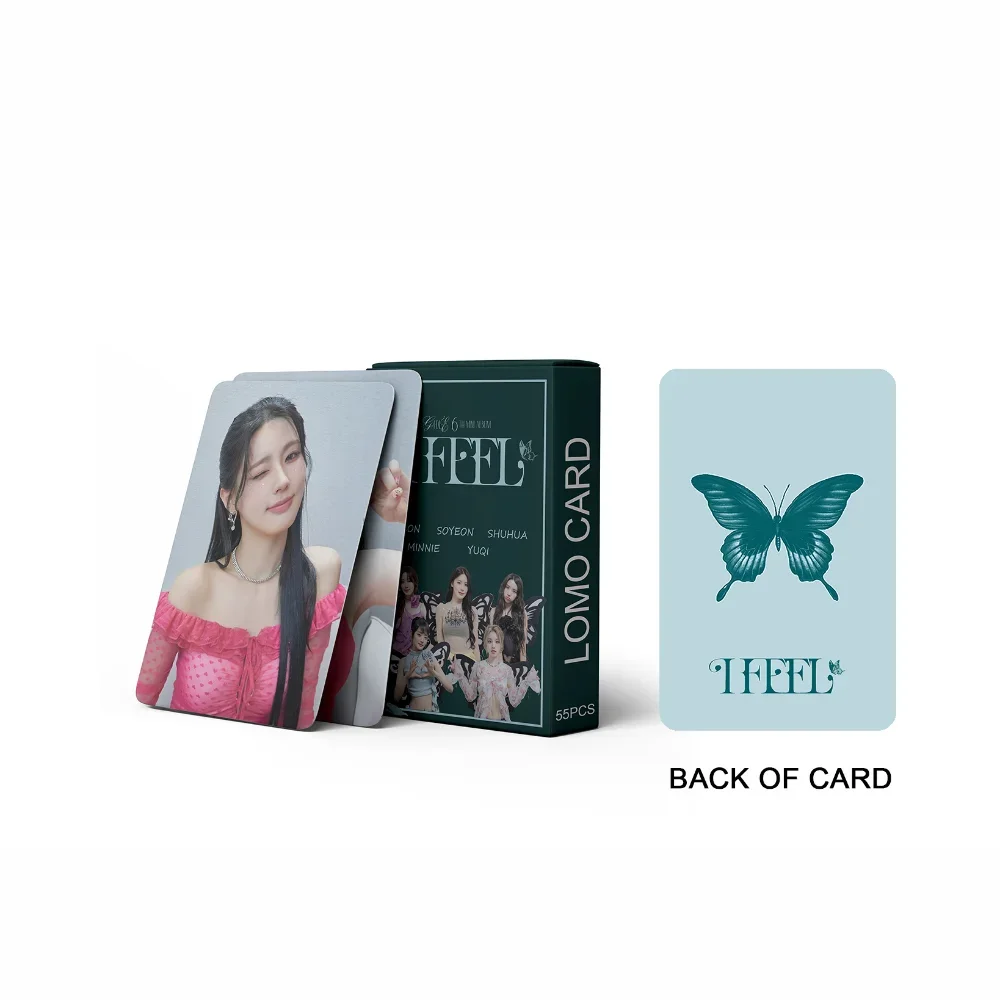Xuran 55 pz/scatola (G)I-DLE I FEEL Mini Album Photocard KPOP Lomo Card (STOCK pronto)