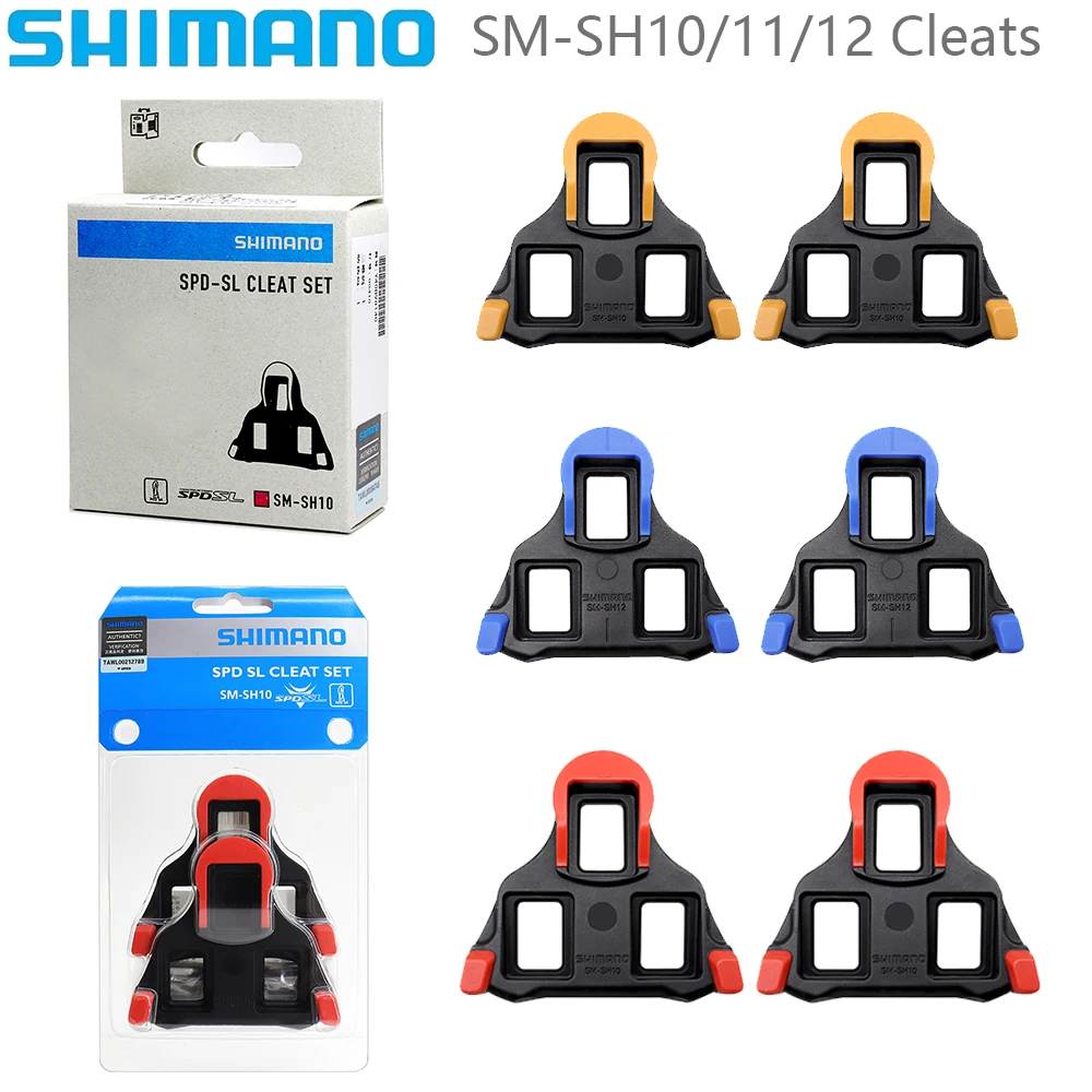 SHIMANO SPD-SL SM-SH10 SH11 SH12 دواسة المرابط الذاتي قفل دواسة المرابط لقطع غيار الدراجات الأصلية لدراجة الطريق