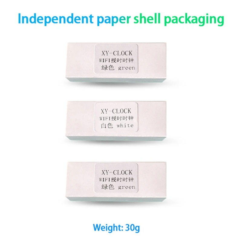 3X Wifi czas usługi moduł zegarowy automatyczny zegarek DIY cyfrowy zegar elektroniczny sieci bezprzewodowej czas usługi biały